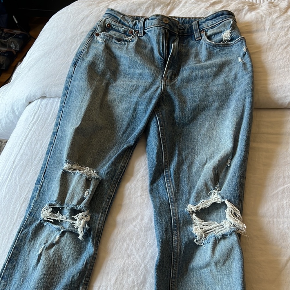 Abercrombie the skinny high rise size 27